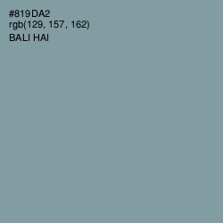 #819DA2 - Bali Hai Color Image